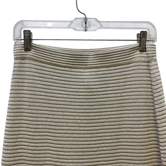 MaxMara Runway Long Viscose Yarn Skirt Tan M - Picture 3 of 6